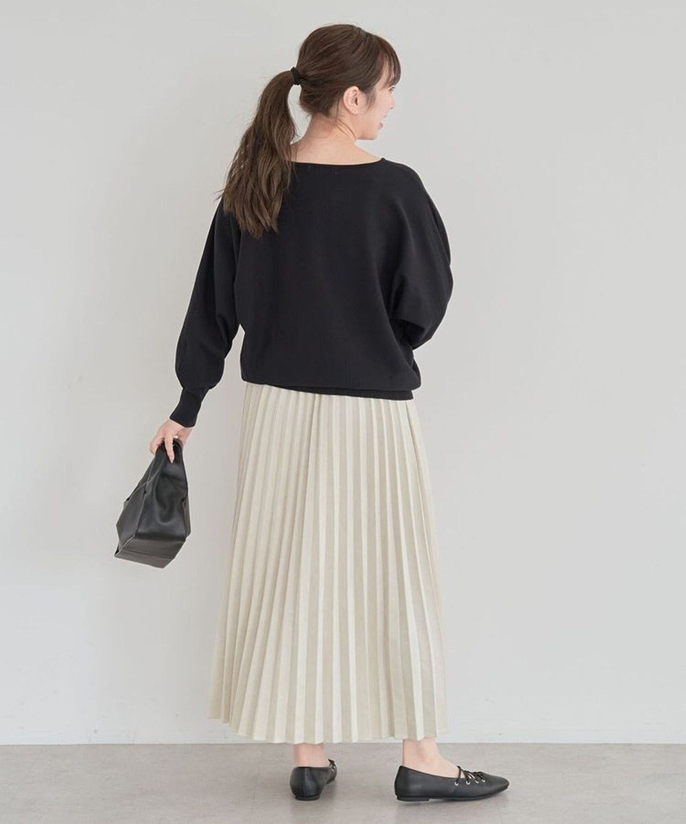 Green Parks 洗える　Ｖネックドルマンニットプルオーバー 