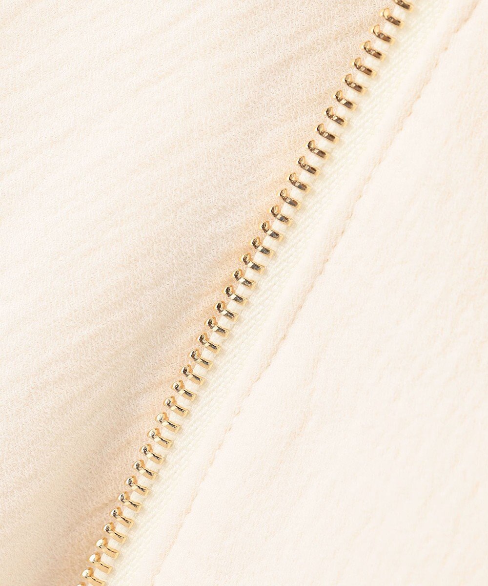 BEIGE， 【洗える】POMONA / ゴールドジップライトブルゾン 