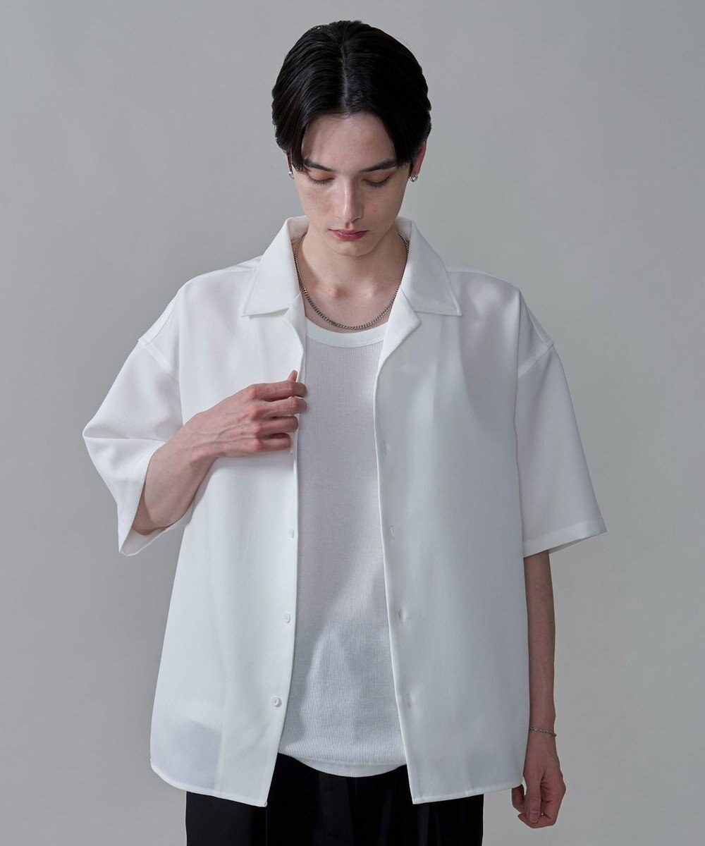 WEGO 【速乾/しわになりにくい/MLサイズ展開】ドライポリオープンカラーシャツ（SS） 