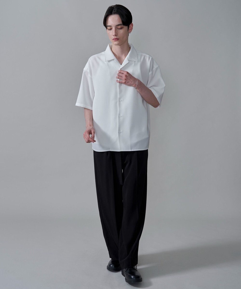 WEGO 【速乾/しわになりにくい/MLサイズ展開】ドライポリオープンカラーシャツ（SS） 