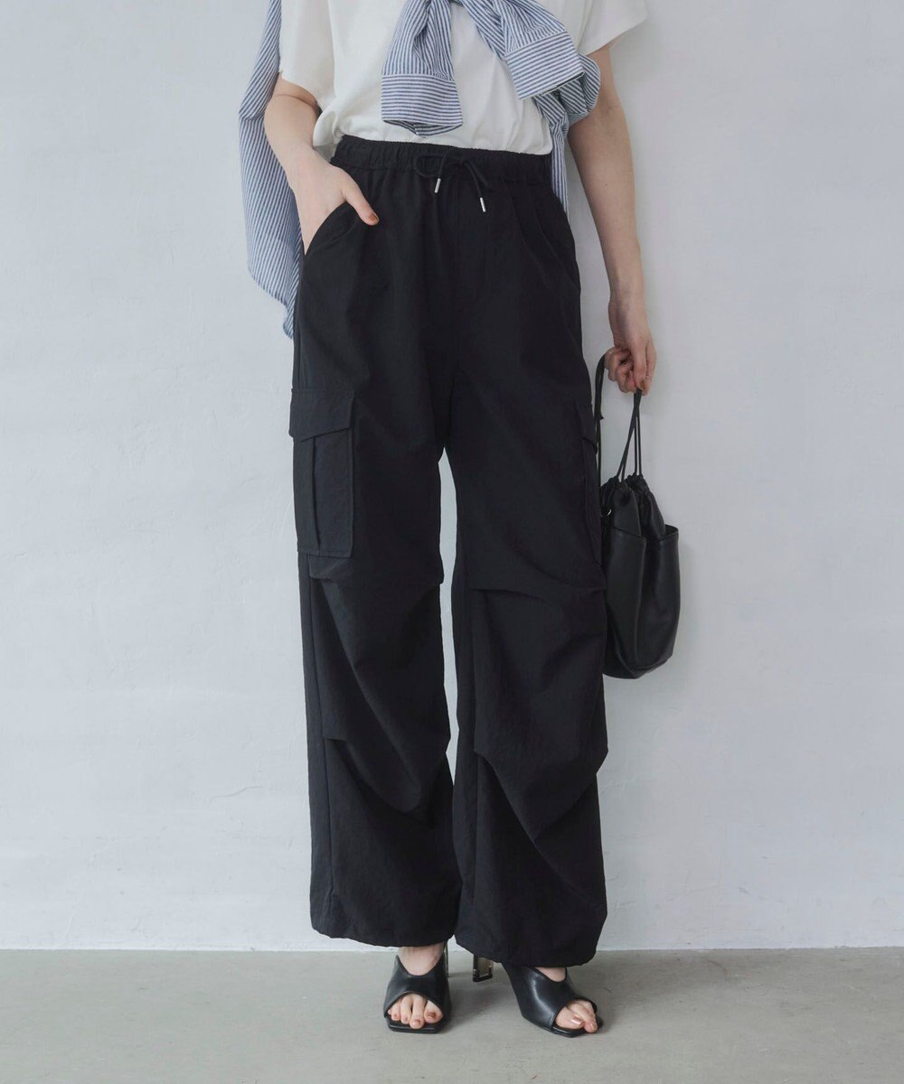 WEGO 【ウエストゴム】イージーパラシュートカーゴパンツ 