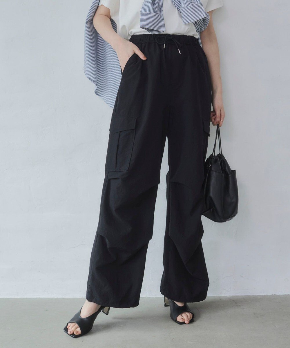 WEGO 【ウエストゴム】イージーパラシュートカーゴパンツ 