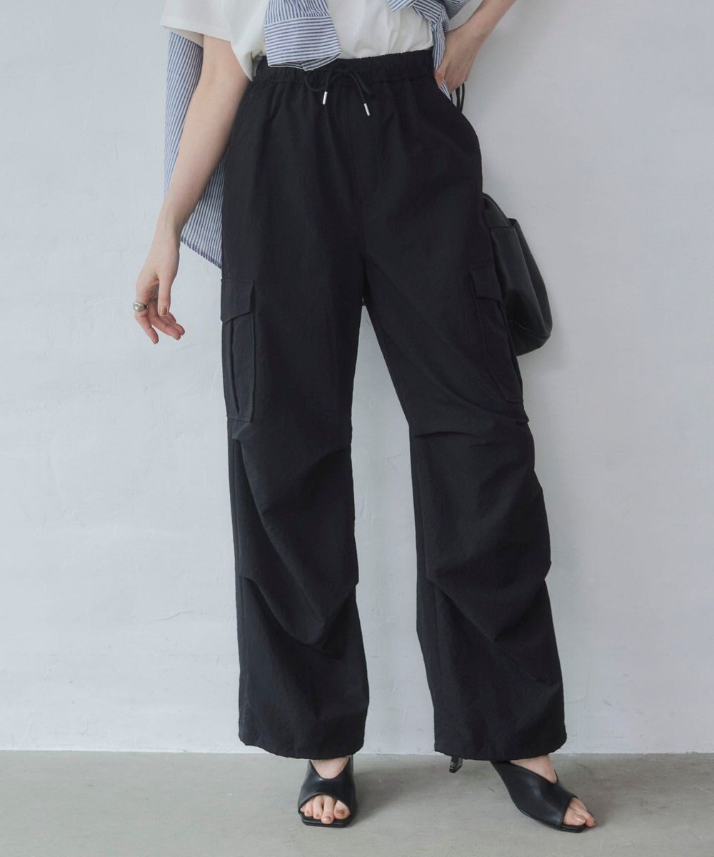WEGO 【ウエストゴム】イージーパラシュートカーゴパンツ 