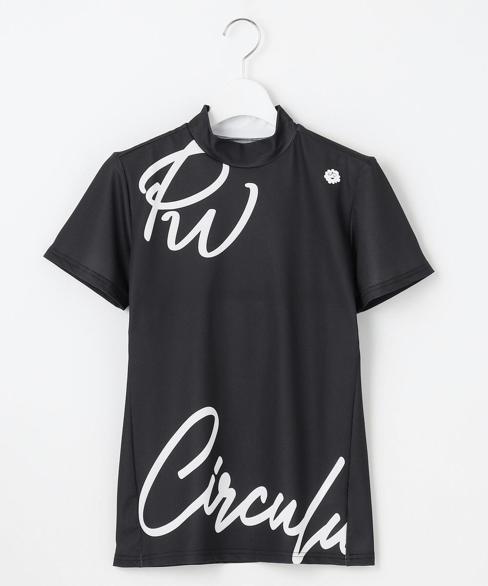 PW CIRCULUS 【吸水速乾 / 伸縮性抜群】【WOMEN】筆記体ロゴ COOLベンチレーションモック T 