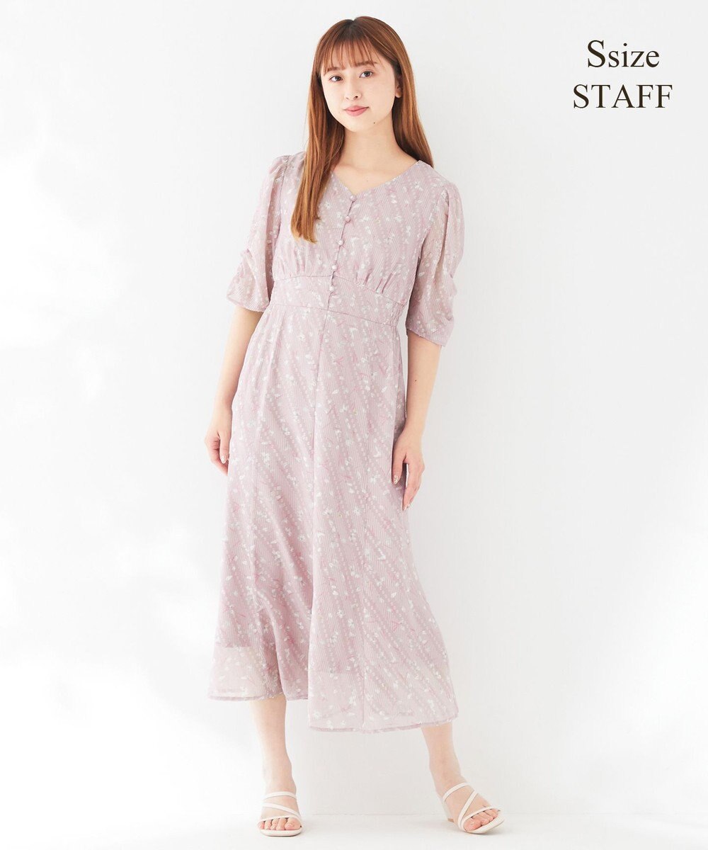 ANY SIS 【any SiS×plantica】フラワープリント ワンピース 