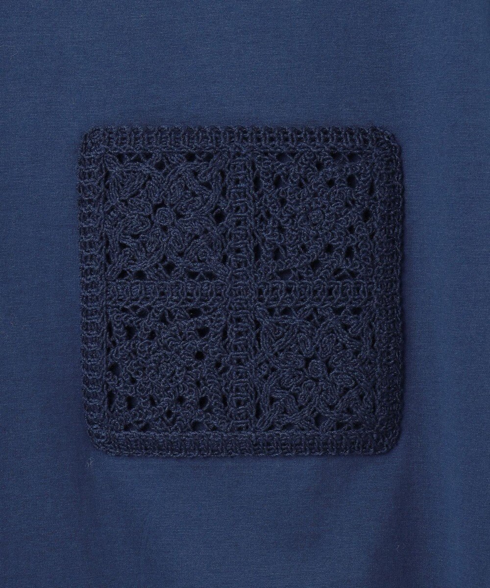 自由区 S 【カタログ掲載・洗える】クロッシェポケット Tシャツ 