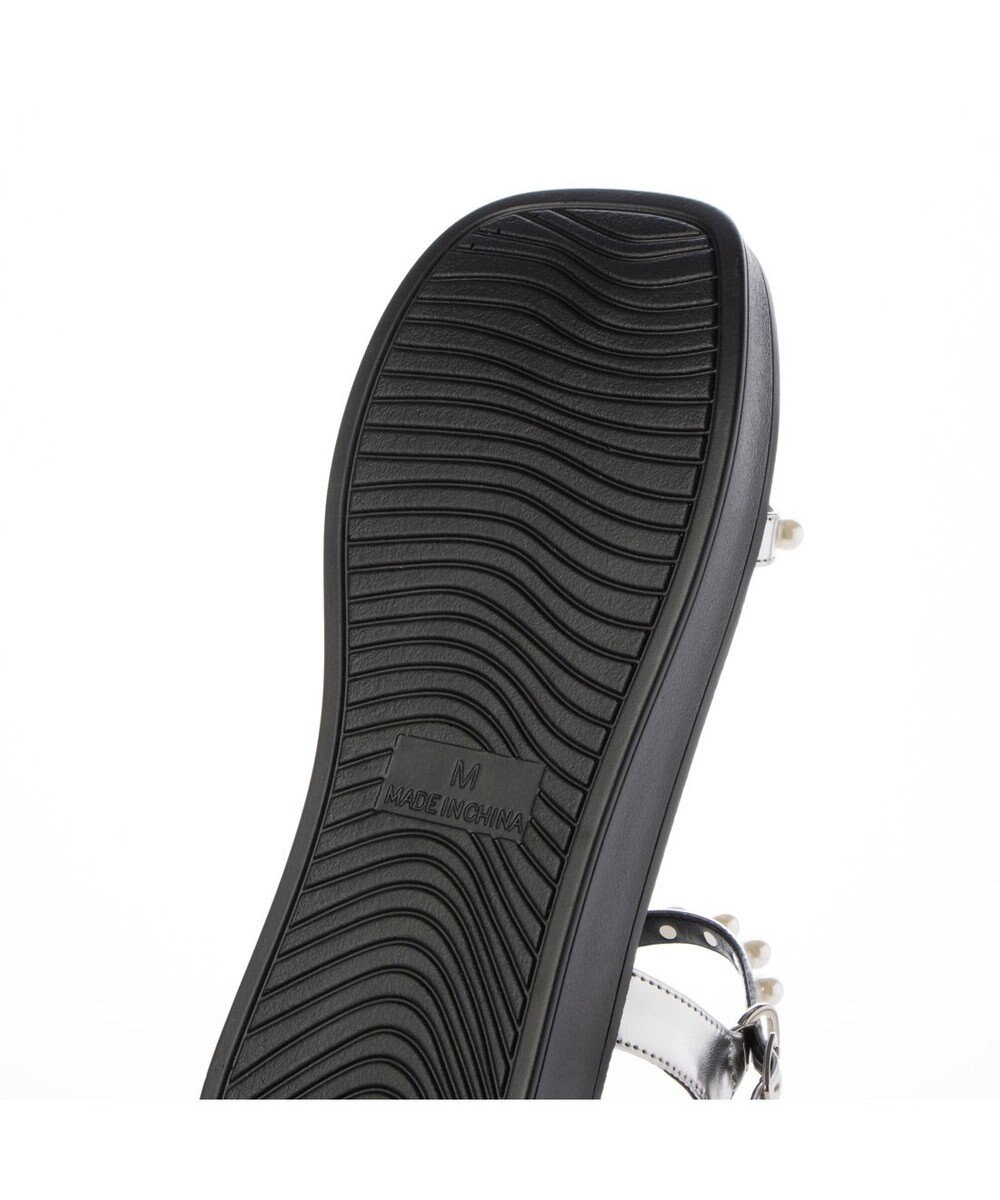 MODE ET JACOMO <noyau>パールデザイン厚底スポーツサンダル 