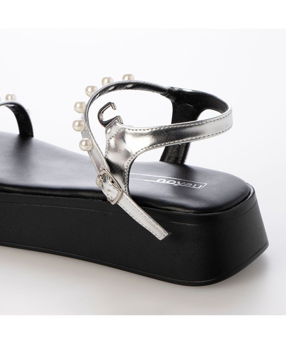 MODE ET JACOMO <noyau>パールデザイン厚底スポーツサンダル 