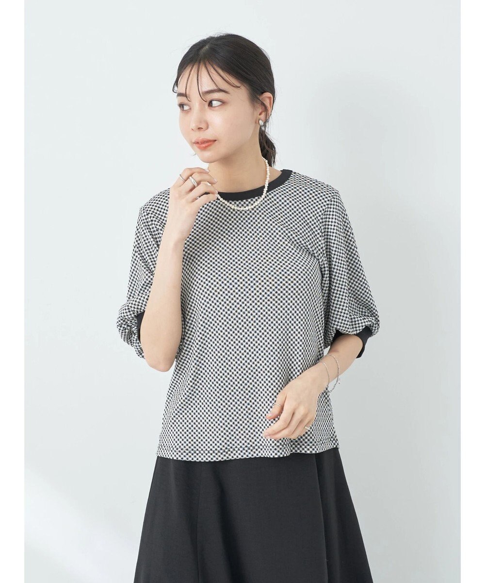 earth music&ecology ギンガムパフＴＥＥ 