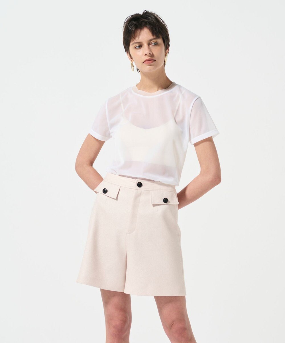 GRACE CONTINENTAL シアークルーカットトップ 