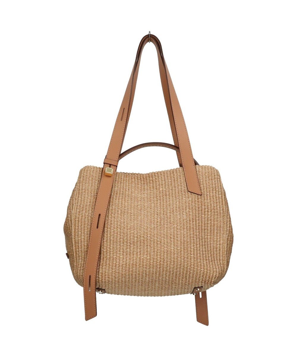INTER-CHAUSSURES 【LORISTELLA】ラフィアデイリー トートバッグレザーハンドル 