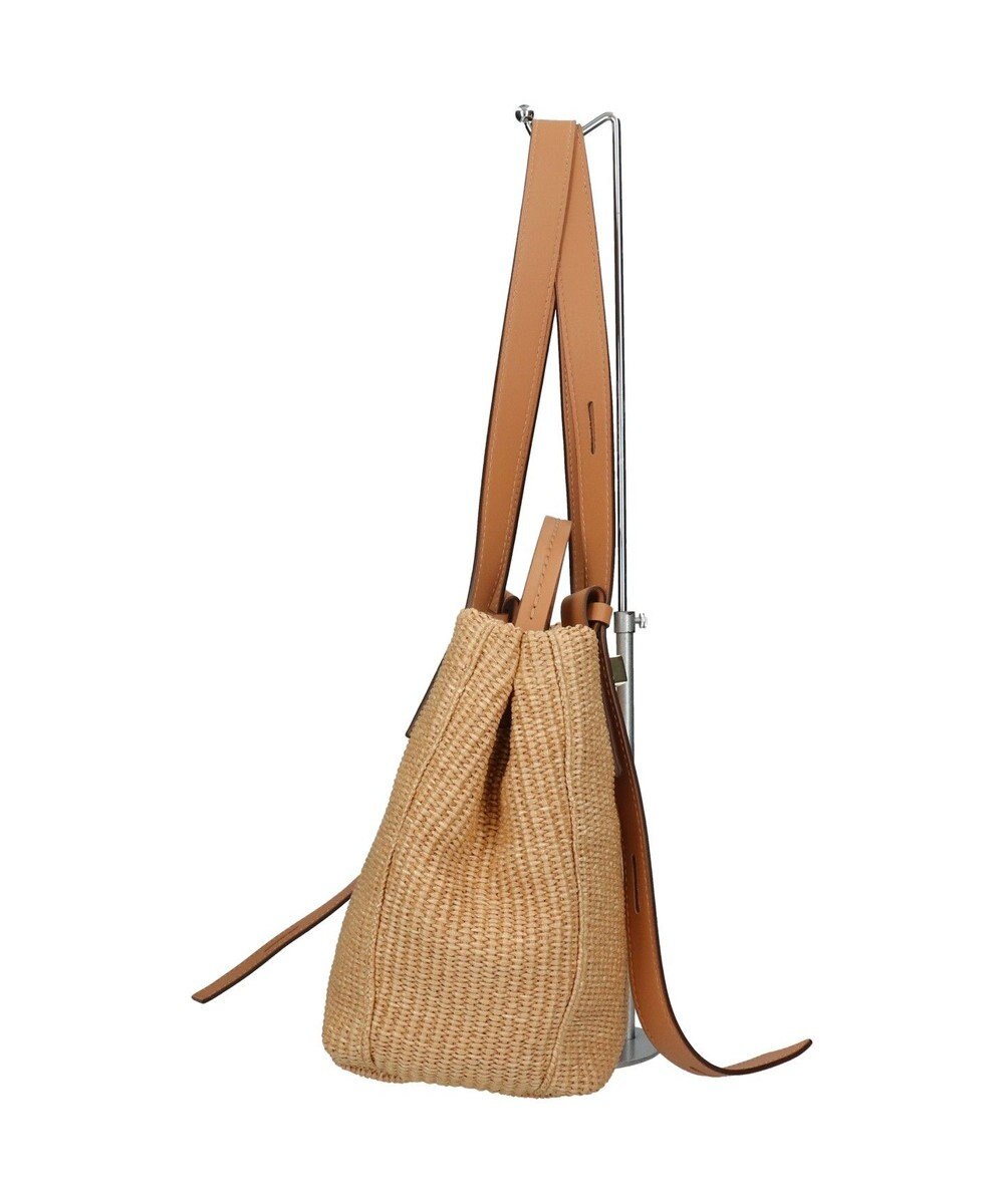 INTER-CHAUSSURES 【LORISTELLA】ラフィアデイリー トートバッグレザーハンドル 