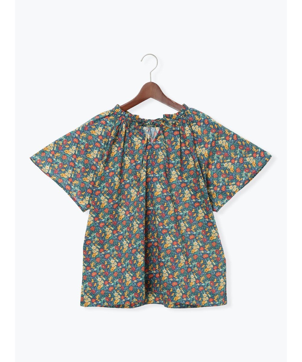 Te chichi 【LIBERTY FABRICS】フリルネックブラウス 