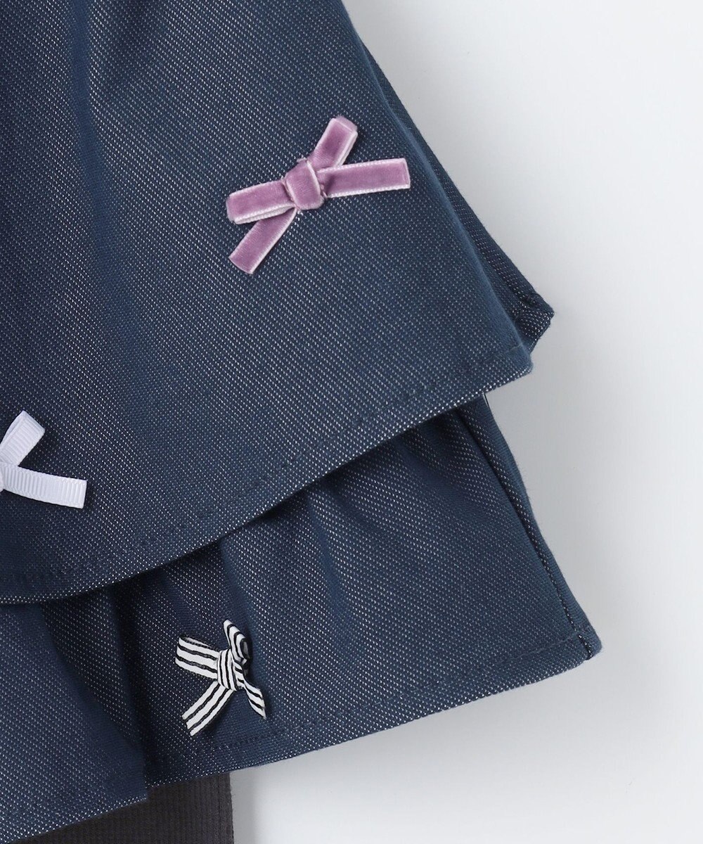 ANY KIDS デニム ニット スカッツ 