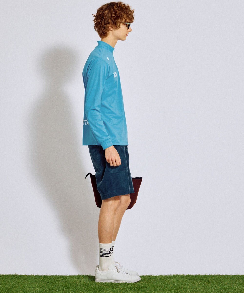 PW CIRCULUS 【吸水速乾 / UV遮蔽率99.5% UVカット / ストレッチ】【MEN】ハーフジップロングスリーブモックT ゴルフ 