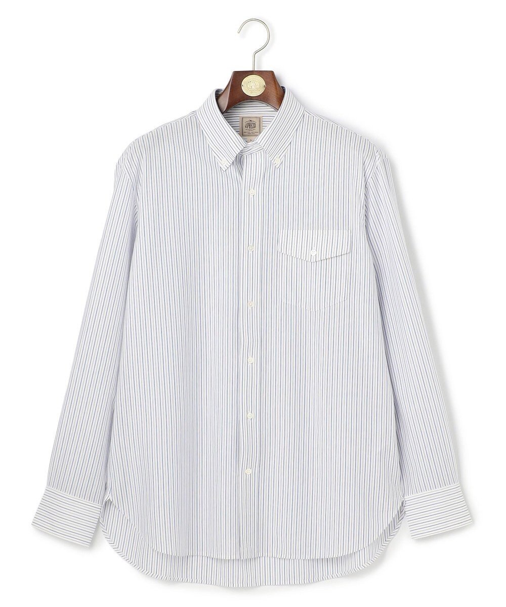 J.PRESS MEN 【KANEMASA JERSEY】ストライプボタンダウン シャツ 