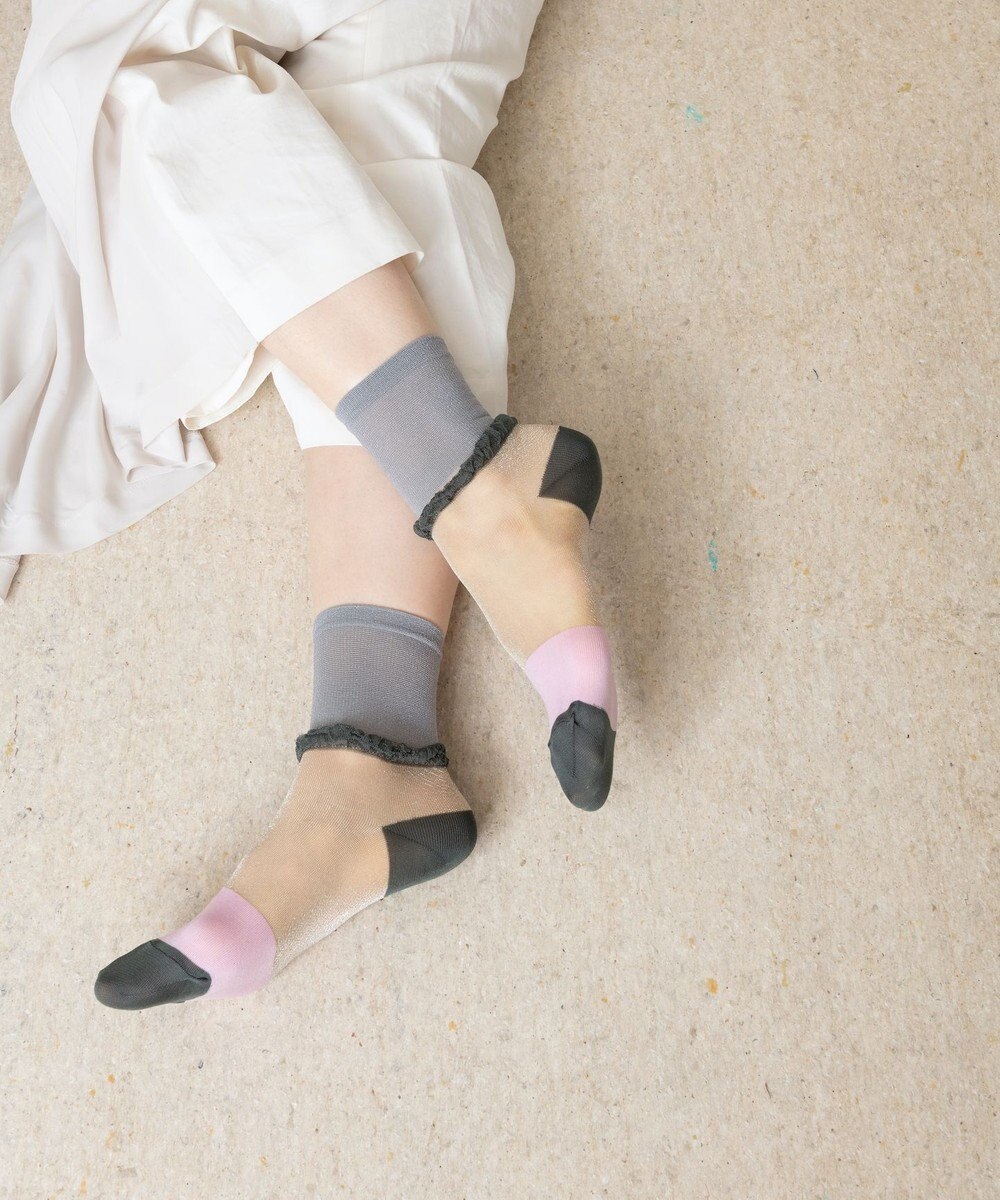 TRICOTE LAYER SHEER SOCKS / レイヤーシアーソックス 