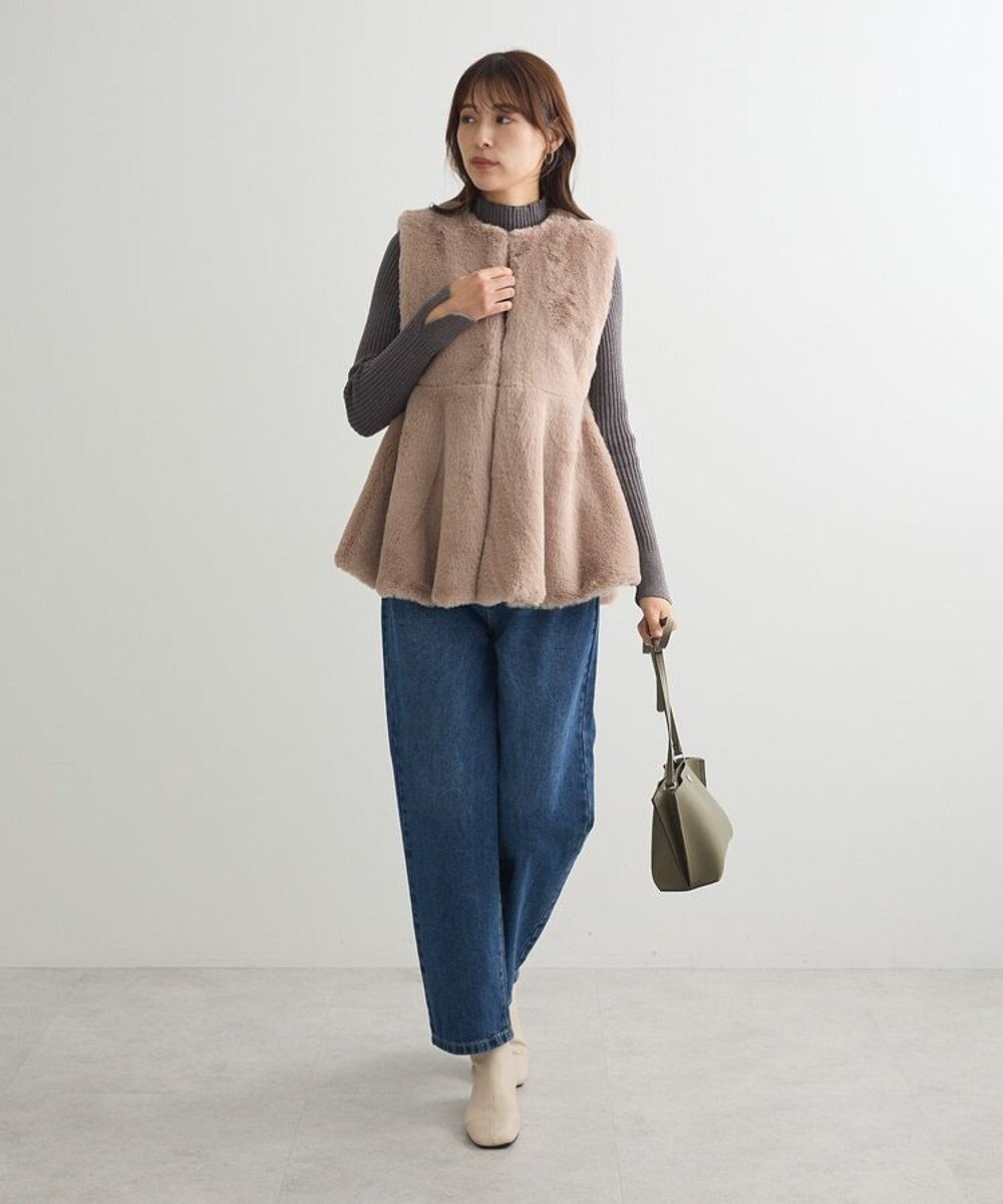 Green Parks ・ＥＬＥＮＣＡＲＥ　ＤＵＥペプラムフェイクファーベス 