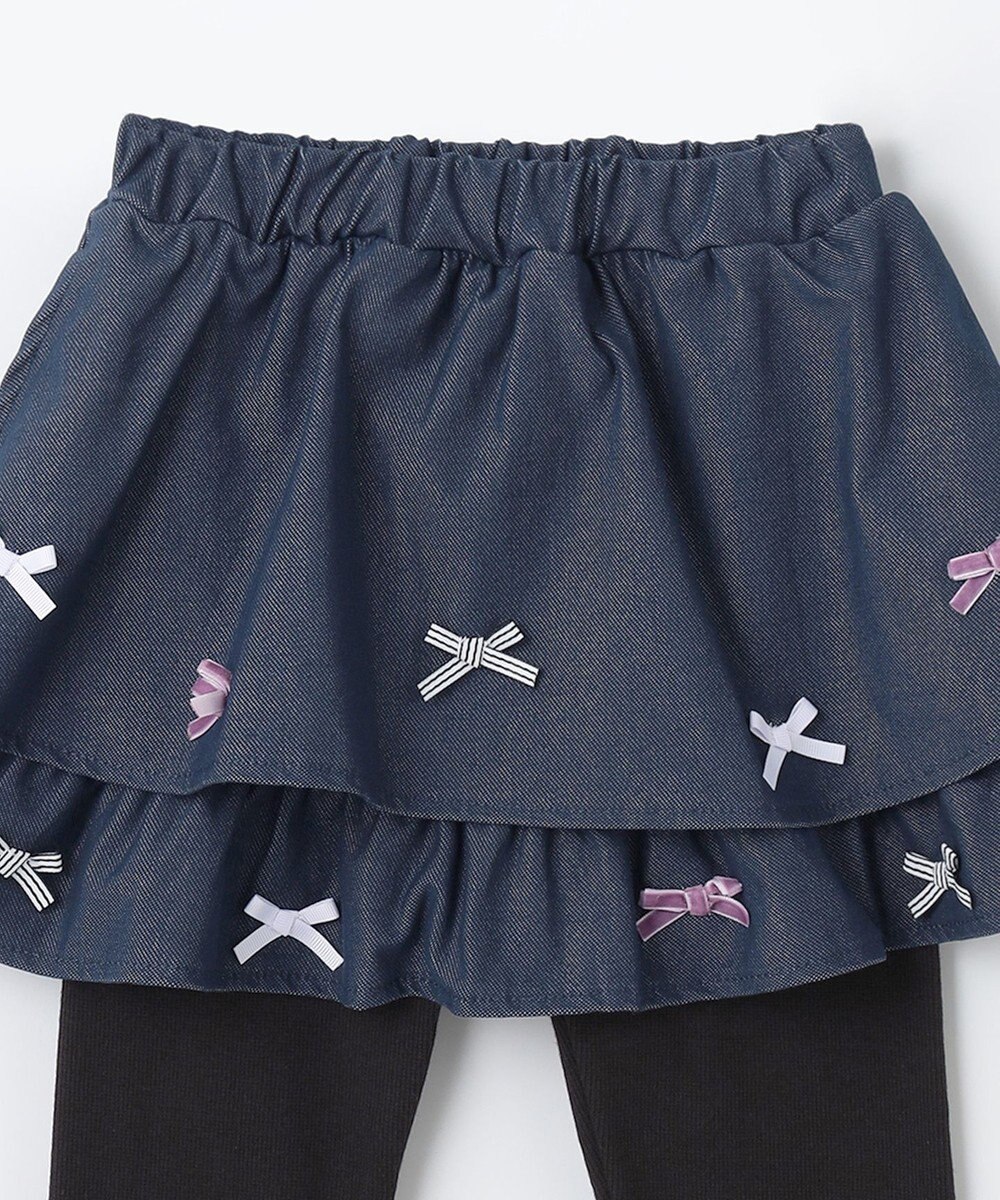 ANY KIDS デニム ニット スカッツ 