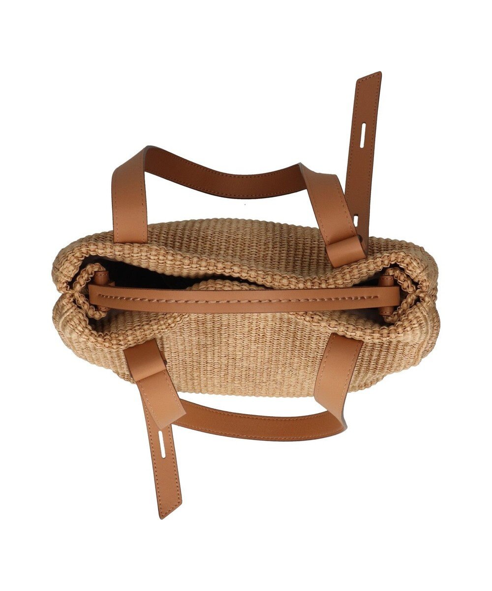 INTER-CHAUSSURES 【LORISTELLA】ラフィアデイリー トートバッグレザーハンドル 