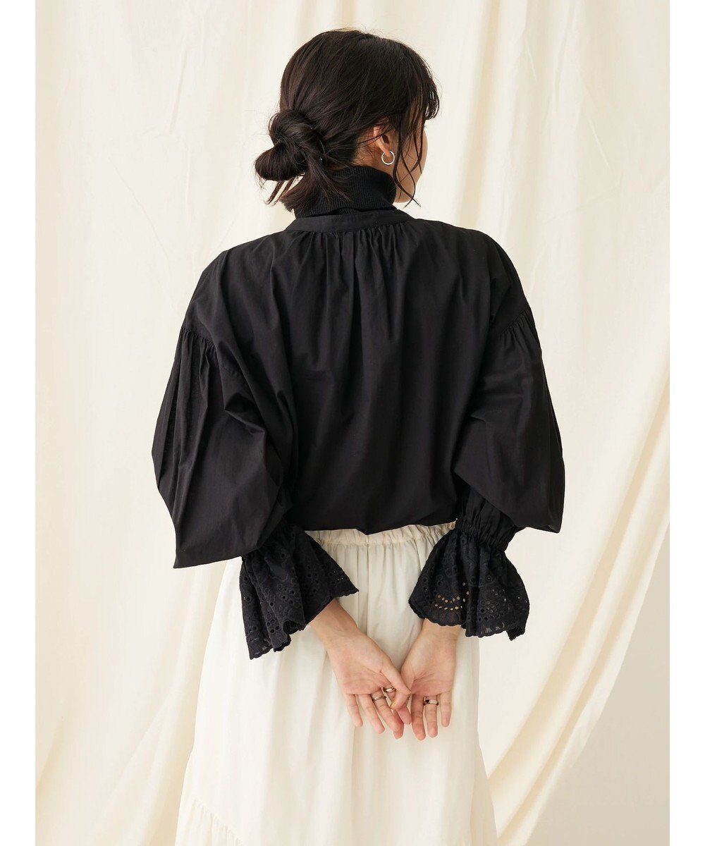 CRAFT STANDARD BOUTIQUE スカラレース袖ブラウス 