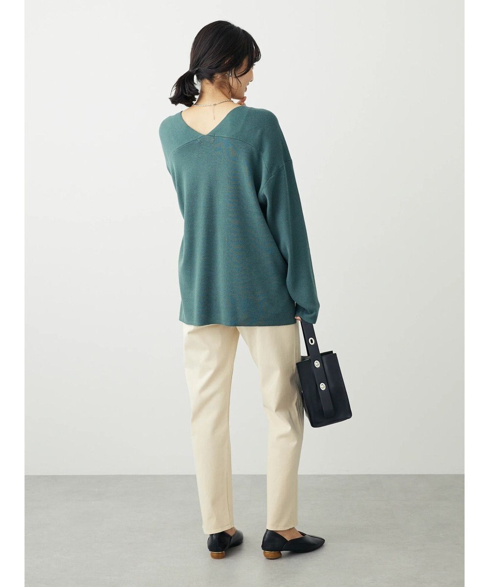 Green Parks 洗える　ミラノリブ編みニットプルオーバー 