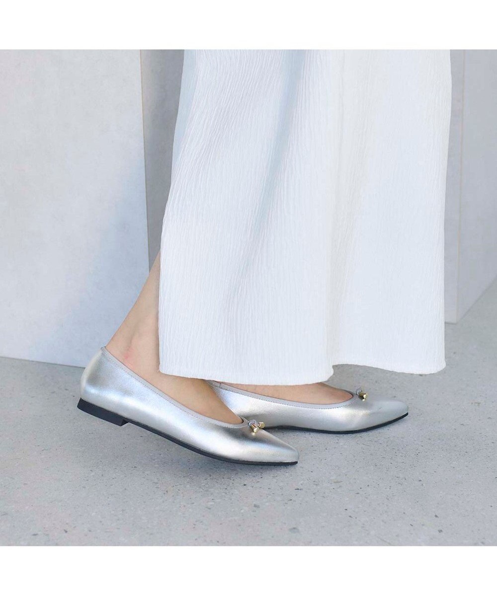 MODE ET JACOMO <carino>【レイン対応】中敷きデザインバレエシューズ 