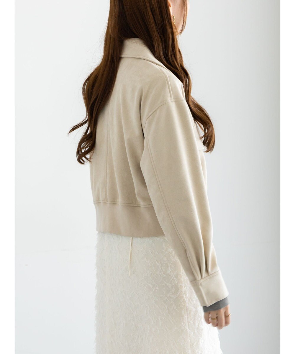 Te chichi スウェードジップブルゾン 