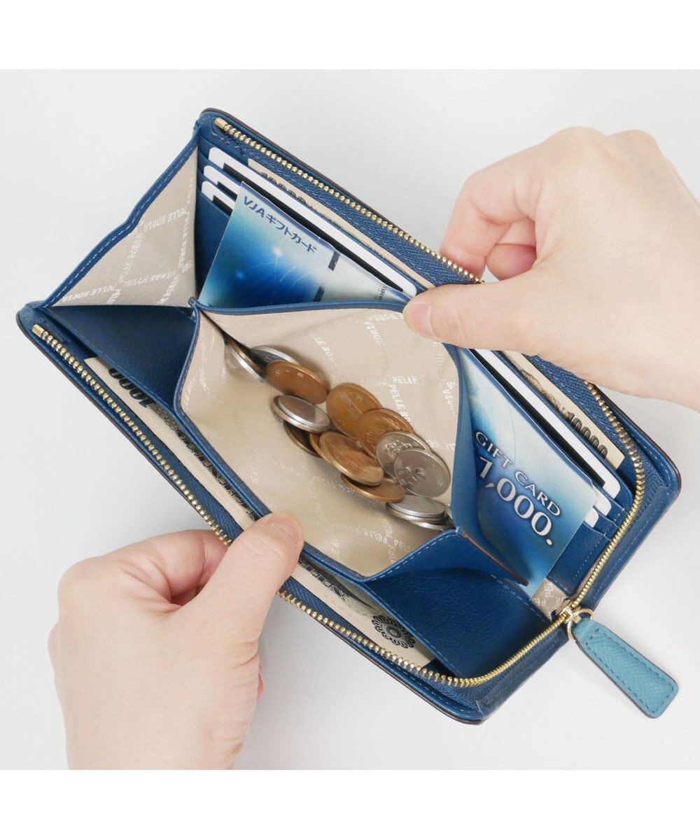 PELLE BORSA L字ファスナー長財布 French Calf Goods 3301 