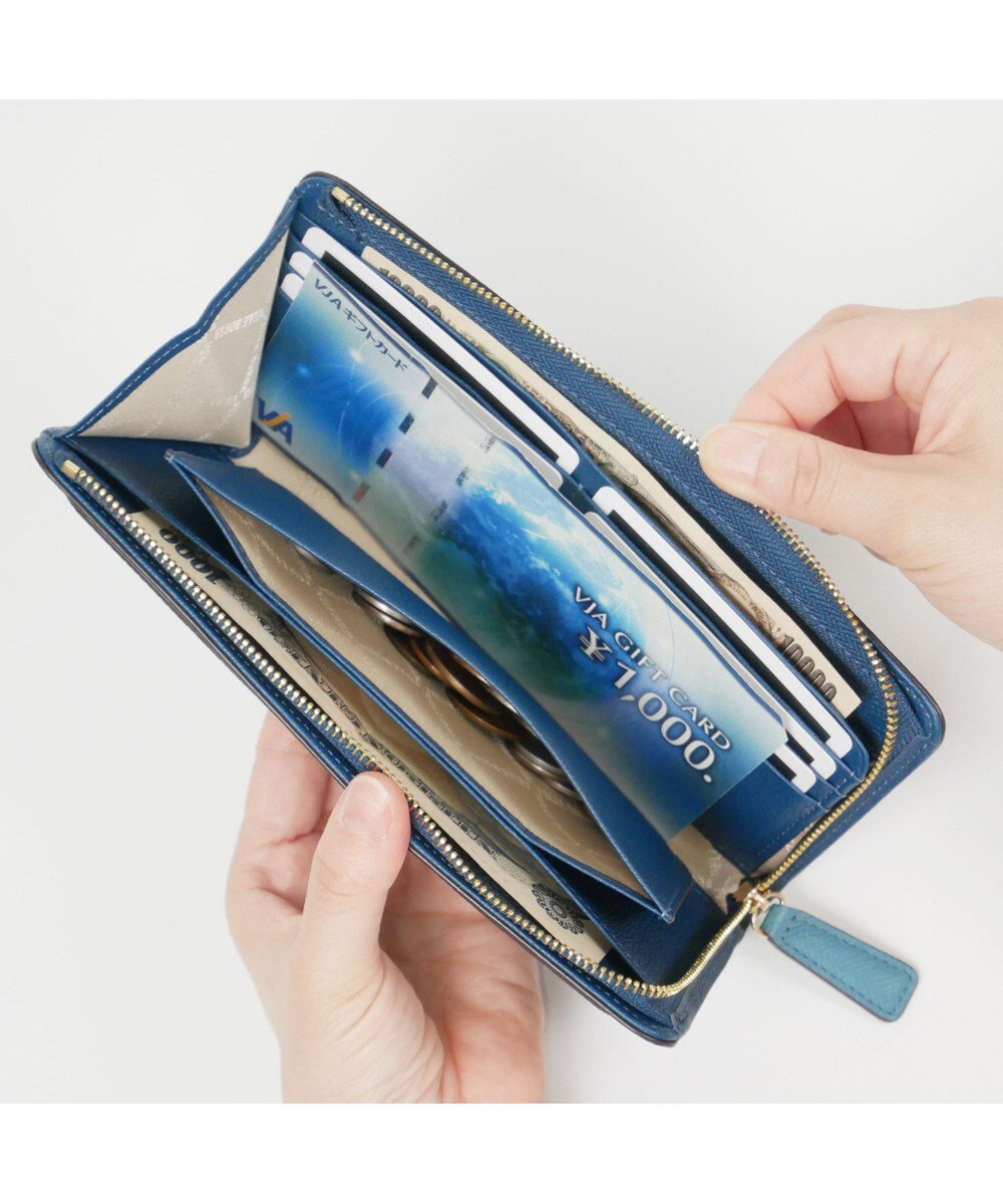 PELLE BORSA L字ファスナー長財布 French Calf Goods 3301 