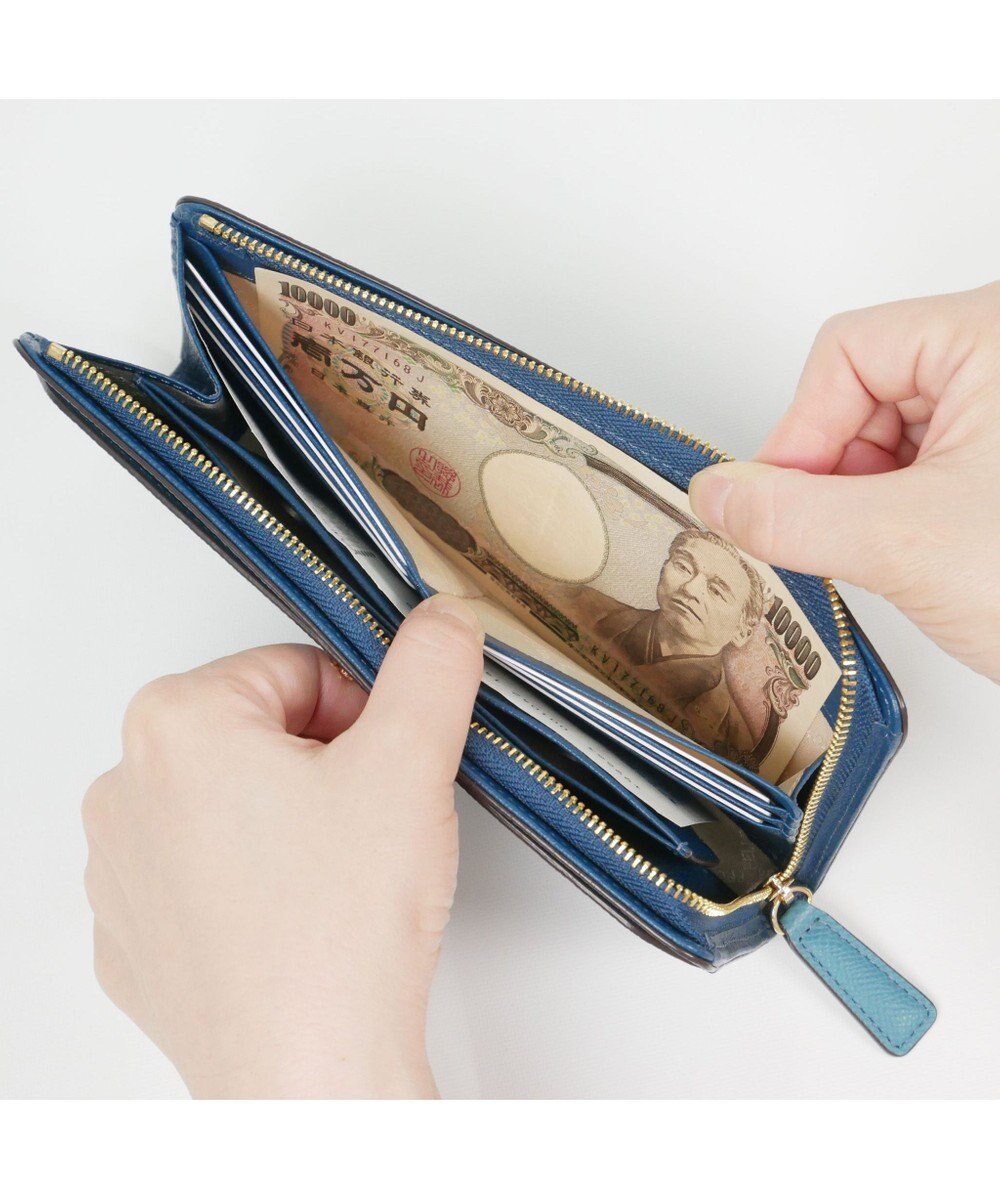 PELLE BORSA L字ファスナー長財布 French Calf Goods 3301 