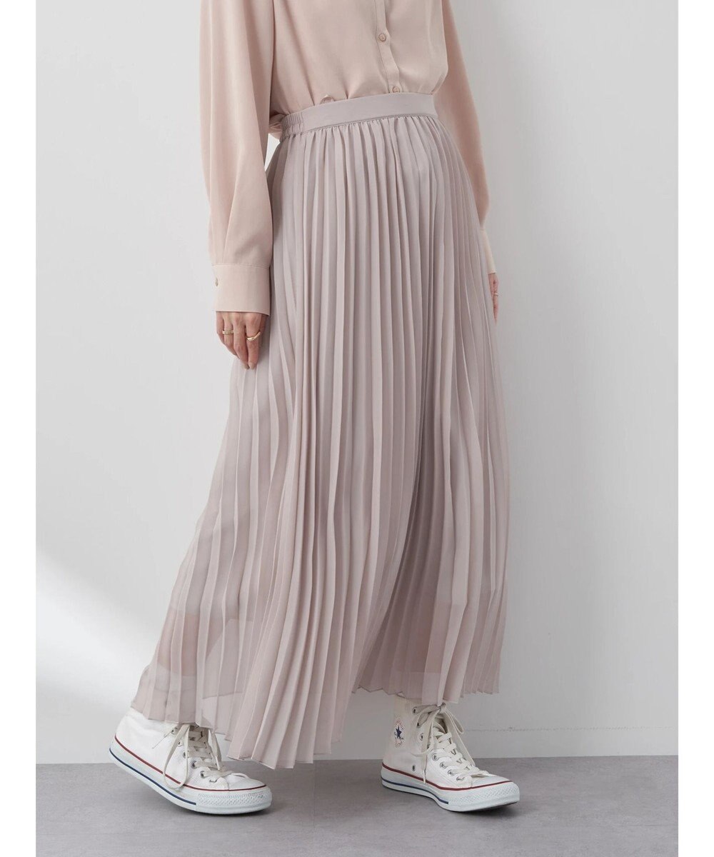 earth music&ecology すきな丈プリーツスカート 