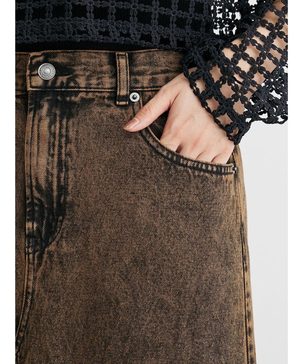 Green Parks ・ＳＵＧＡＲ　ＳＰＯＯＮ　カラーデニムスカート 