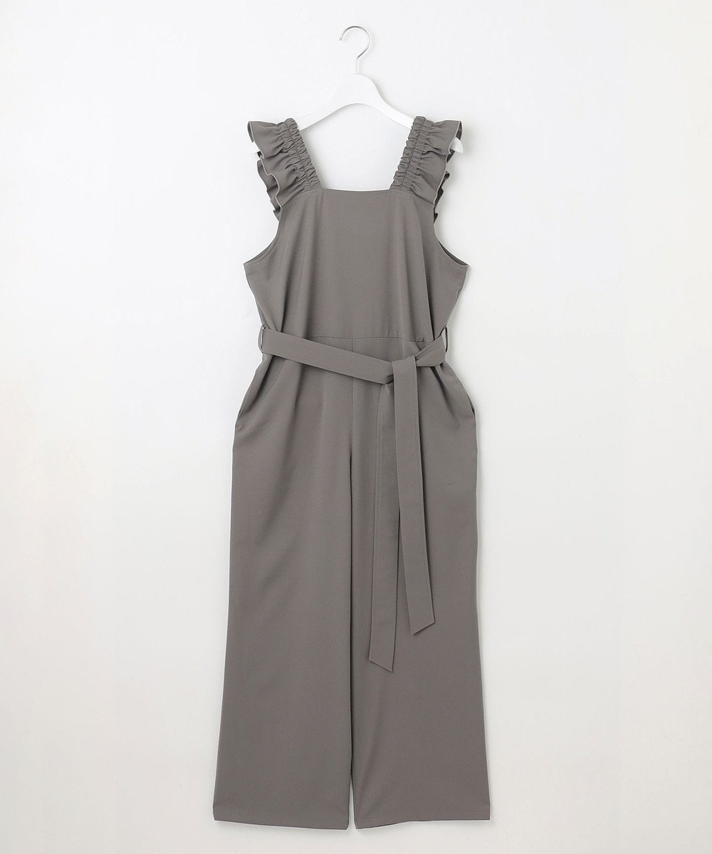 Feroux 【洗える】ショルダーフリル オールインワン 