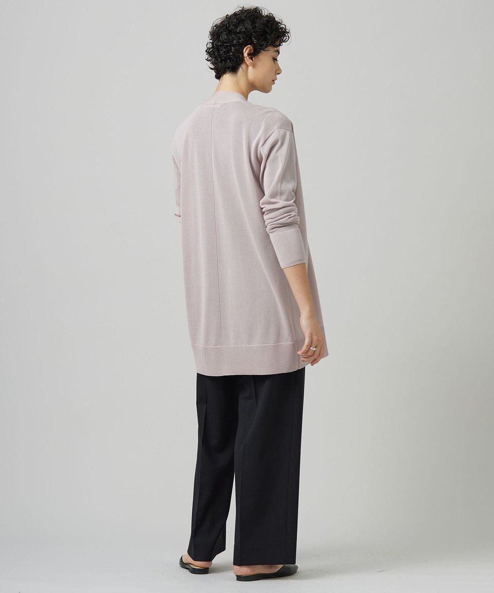 ICB 【洗える】 ウールアセテートハイゲージ カーディガン 