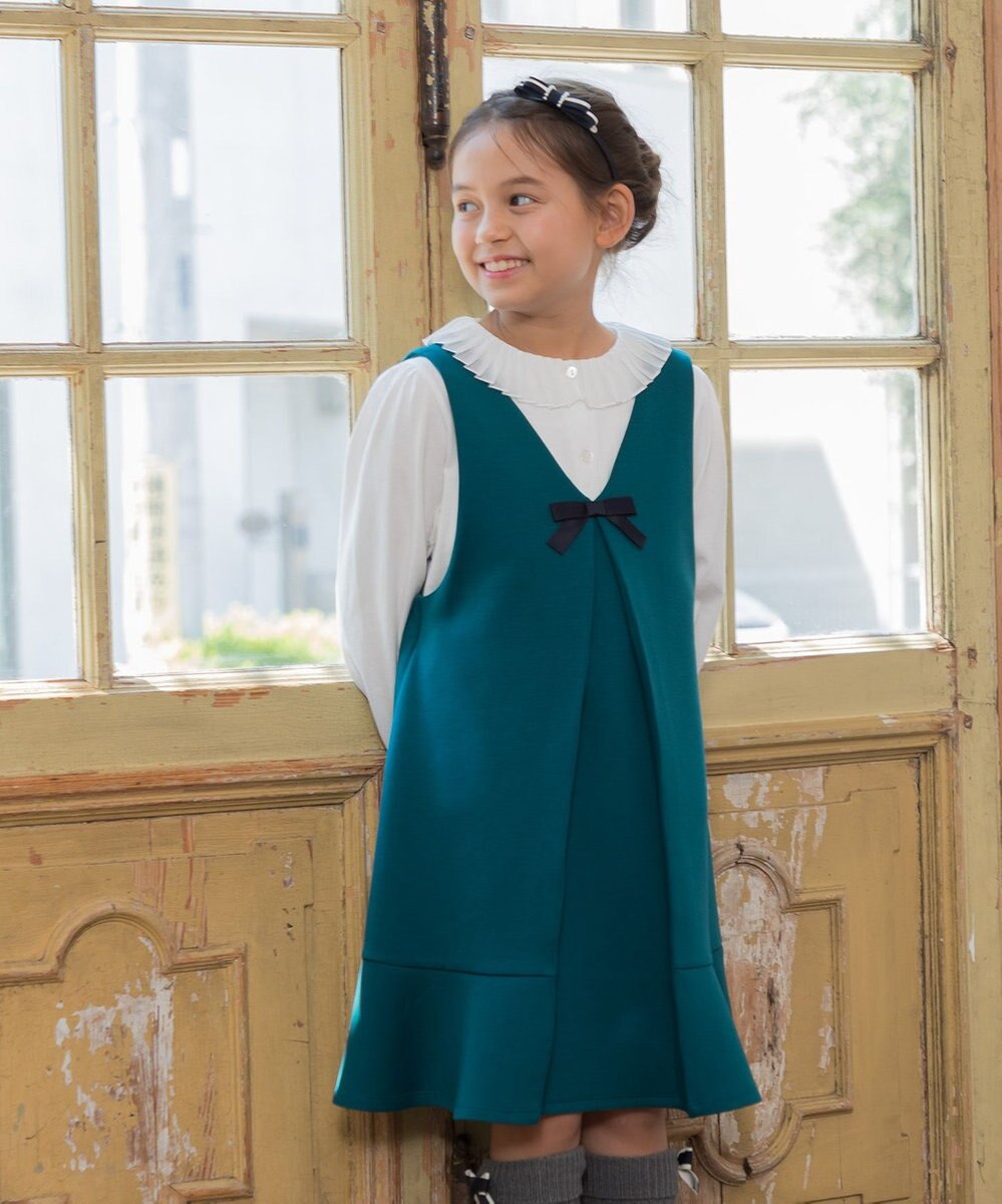 組曲 KIDS 【110-140㎝】プリーツカラー ブラウス 