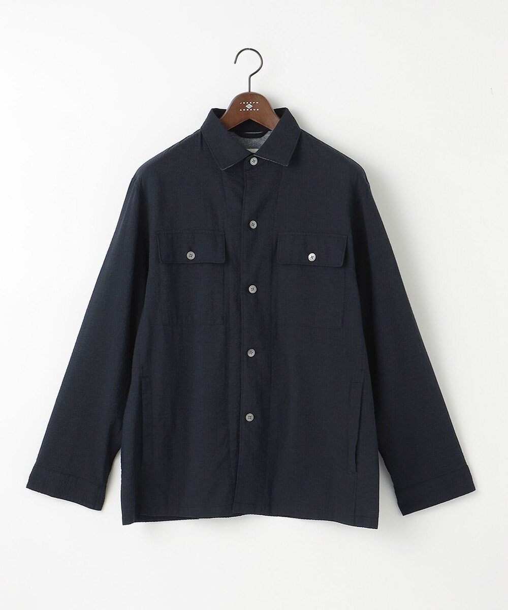 JOSEPH ABBOUD 【キングサイズ・オーガニックコットン】ドライサッカー ブルゾン 