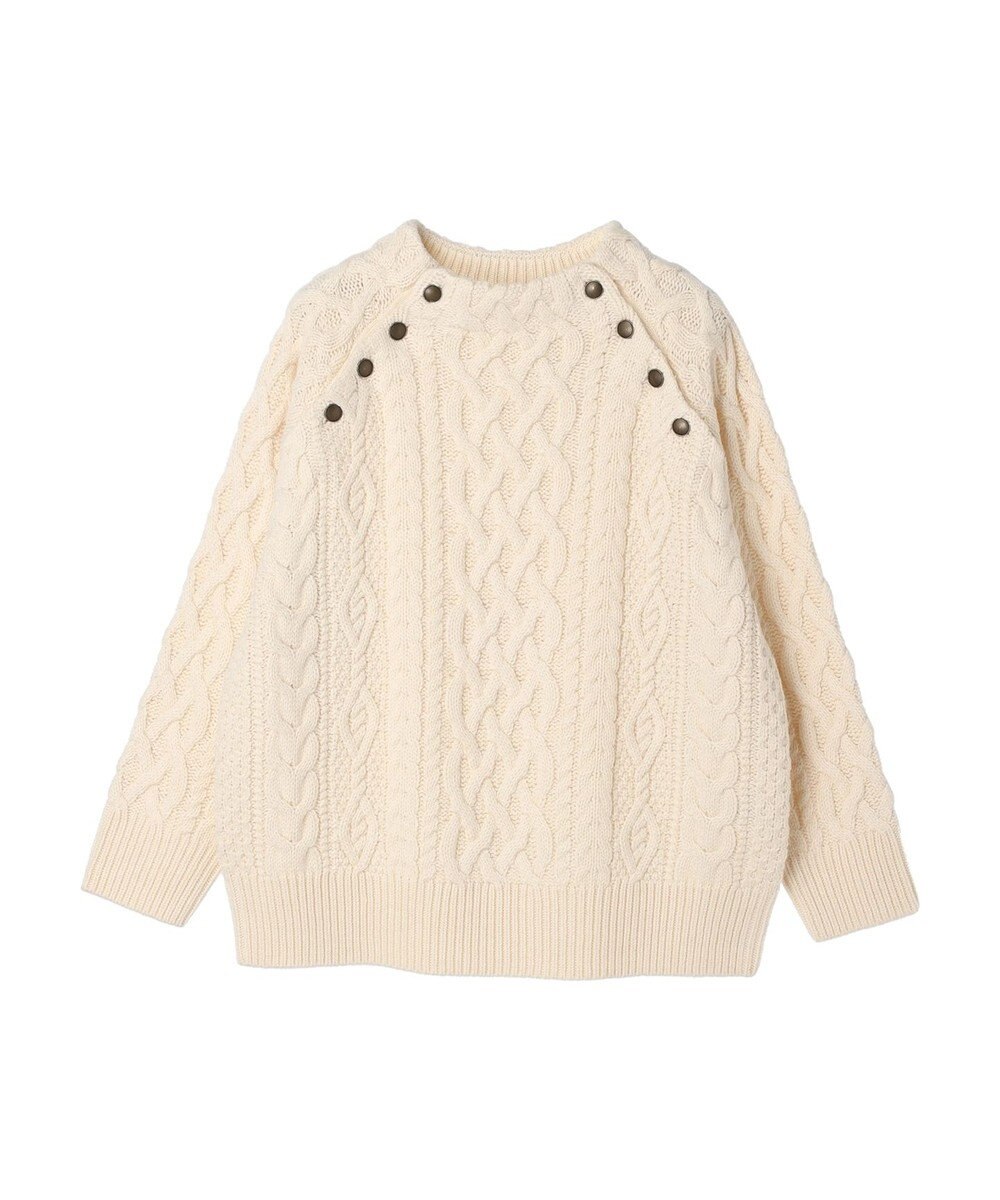 CRAFT STANDARD BOUTIQUE ラグランケーブルニットプルオーバー　 