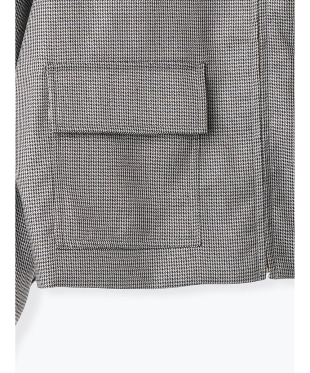 Te chichi ファブリックアソート衿付きブルゾン 