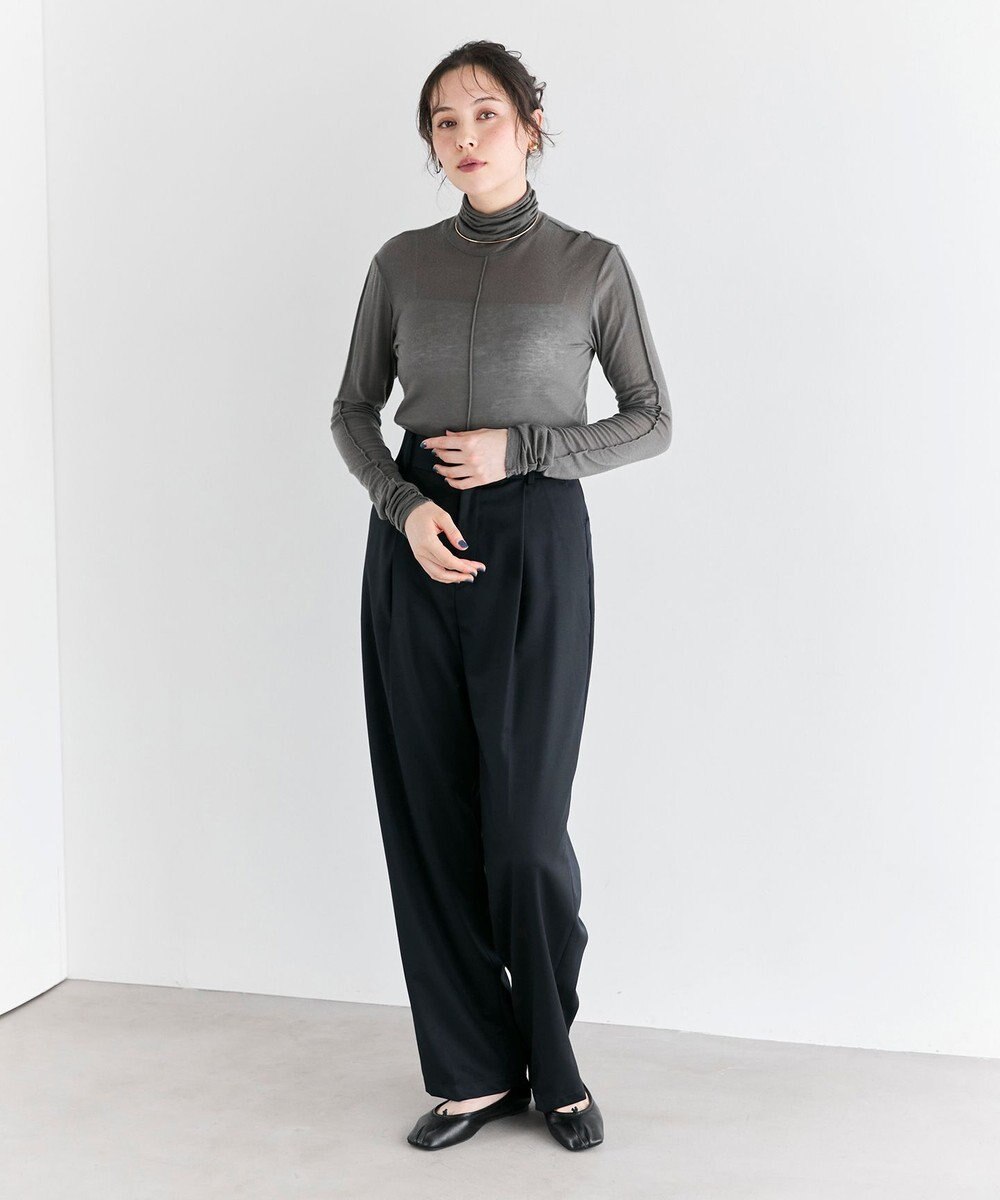 #Newans 【ANSWER for ファッショニスタ 】ウエスト調整可ワイドパンツ 