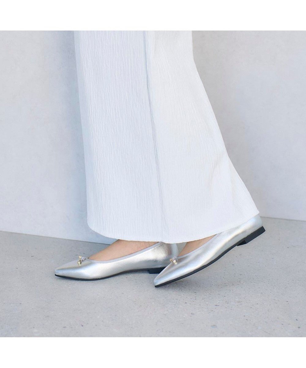 MODE ET JACOMO <carino>【レイン対応】中敷きデザインバレエシューズ 