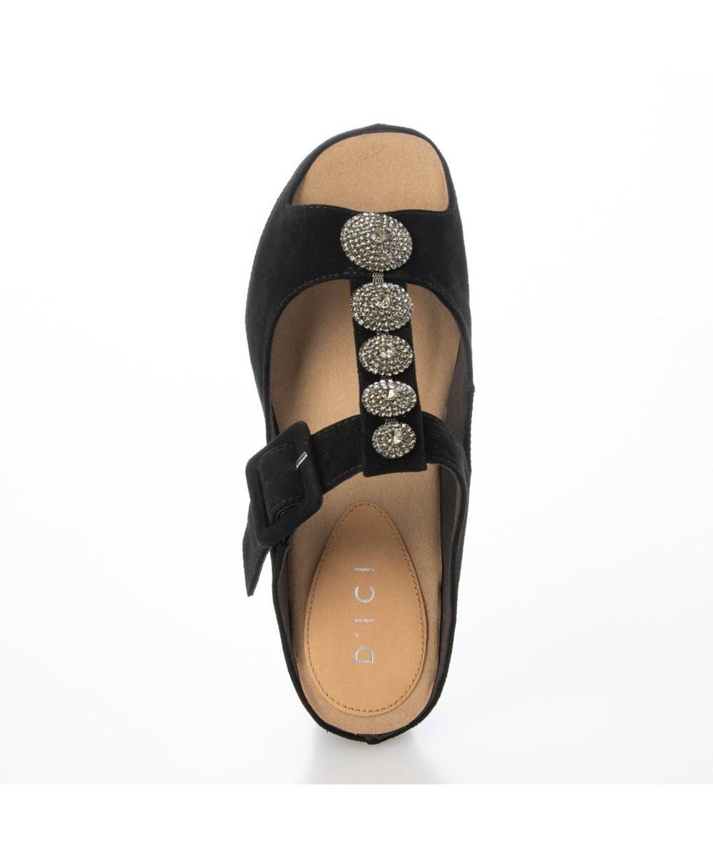 MODE ET JACOMO <D'ICI>ビジューモチーフTストラップサンダル 