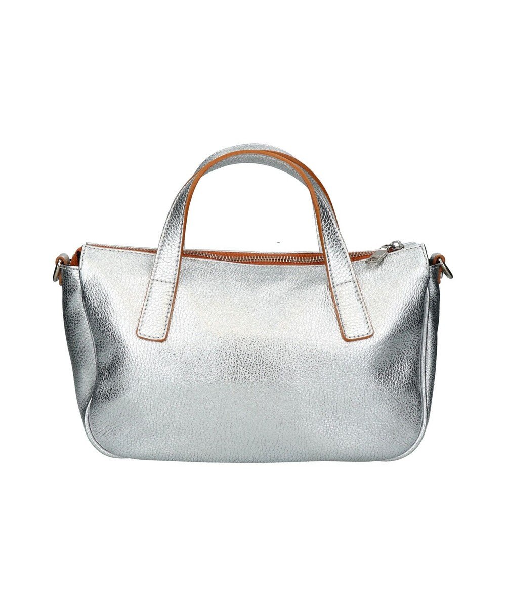 INTER-CHAUSSURES 【RIPANI】シャインシルバーレザー2WAYバッグ 