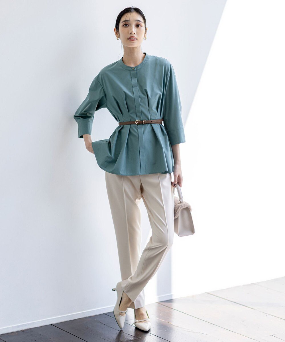 ANY SIS S ビューティサーモ2WAYストレッチ テーパードパンツ 