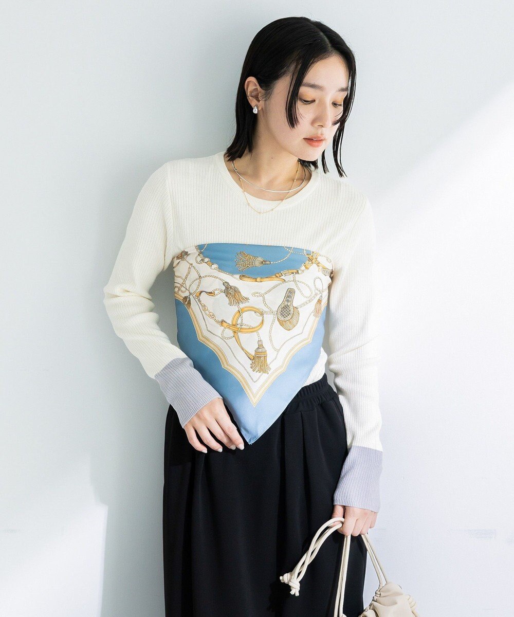 Green Parks リングＳＥＴタッセル柄スカーフ 