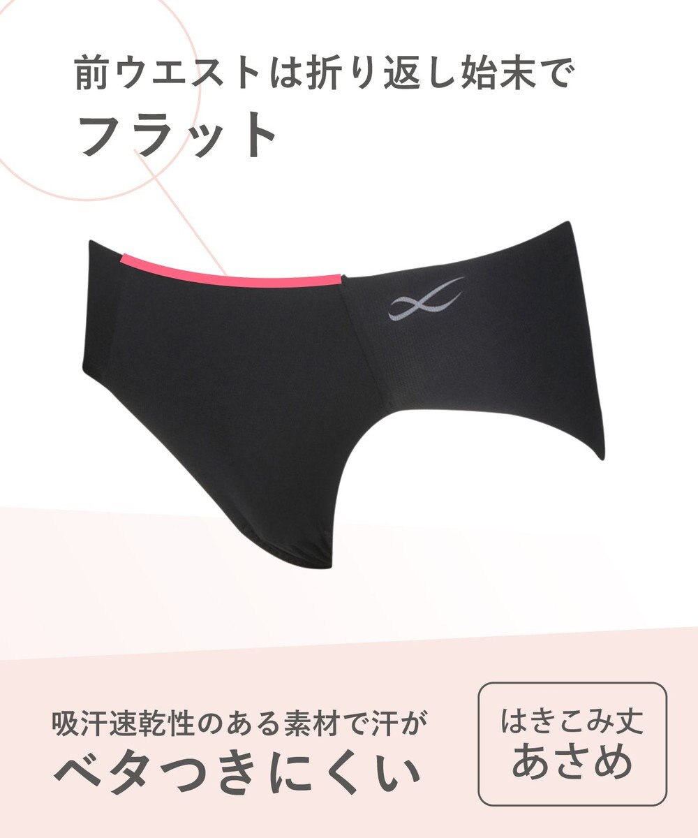 CW-X 【WOMEN】 CW-X 【CHUMS (チャムス)コラボ】 スポーツショーツ すそがズレあがりにくい 吸汗速乾(本体) ストレッチ性(本体) はきこみ丈あさめ レディース LNY200 /ワコール 