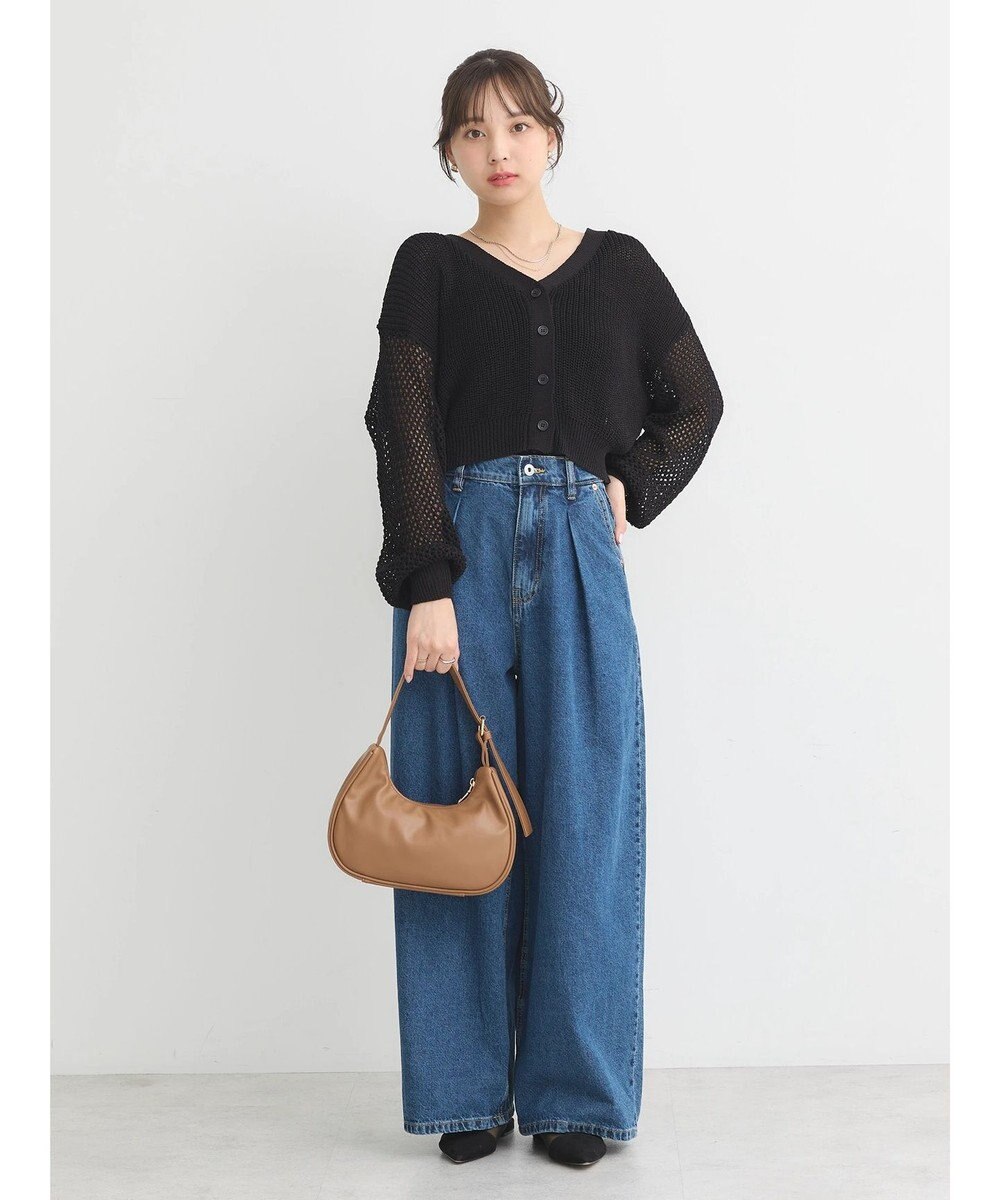 earth music&ecology メッシュカーディガン 