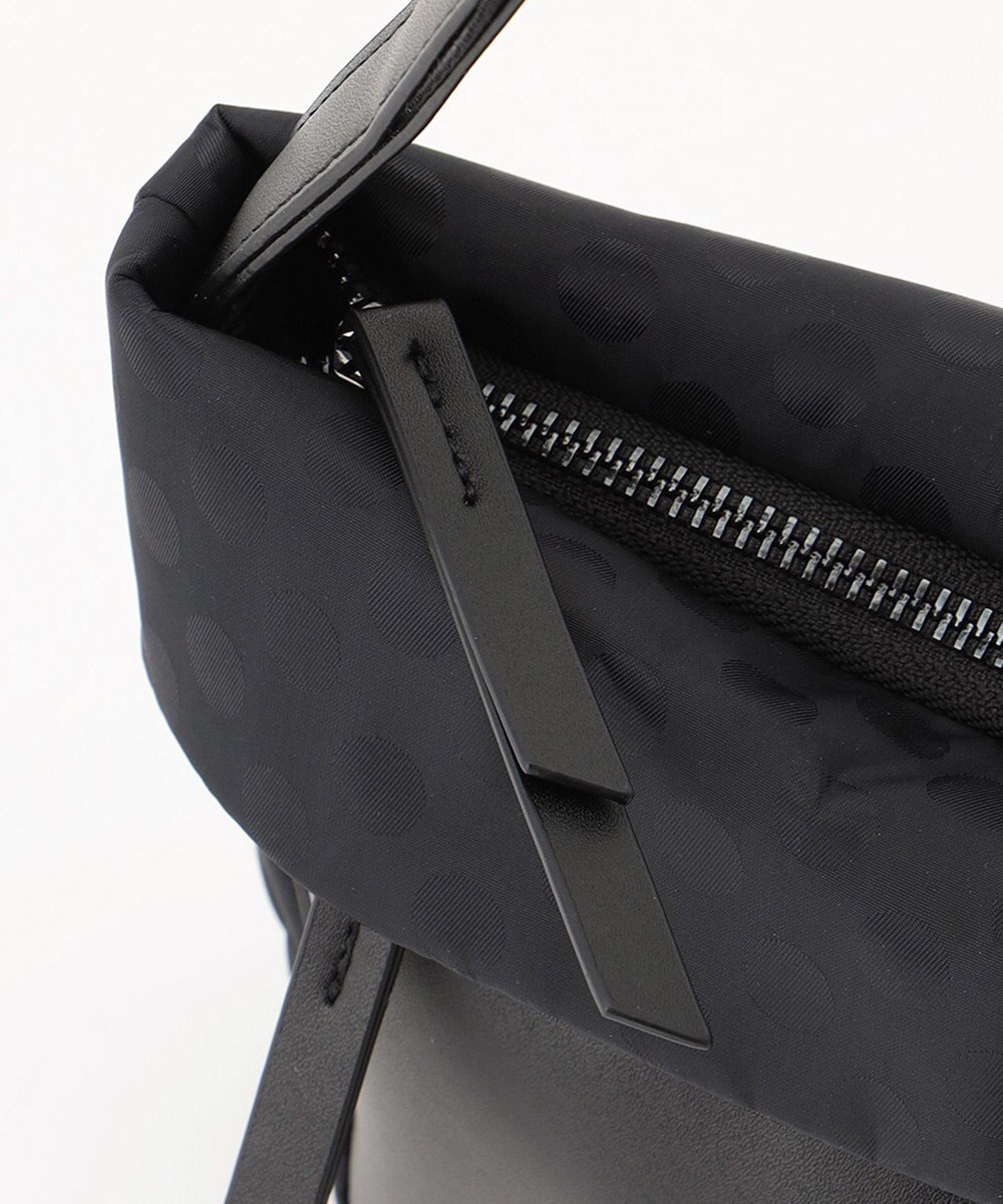 Y'SACCS はっ水ドットジャカード リサイクルレザーコンビ ショルダー 