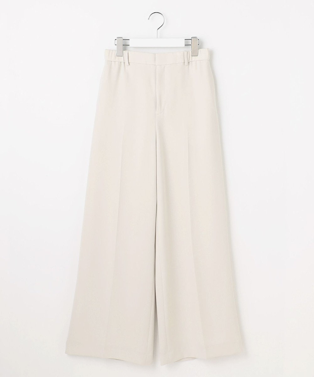 自由区 L 【19号サイズまで展開・カタログ掲載】トリアセダブルクロスワイドストレート パンツ 