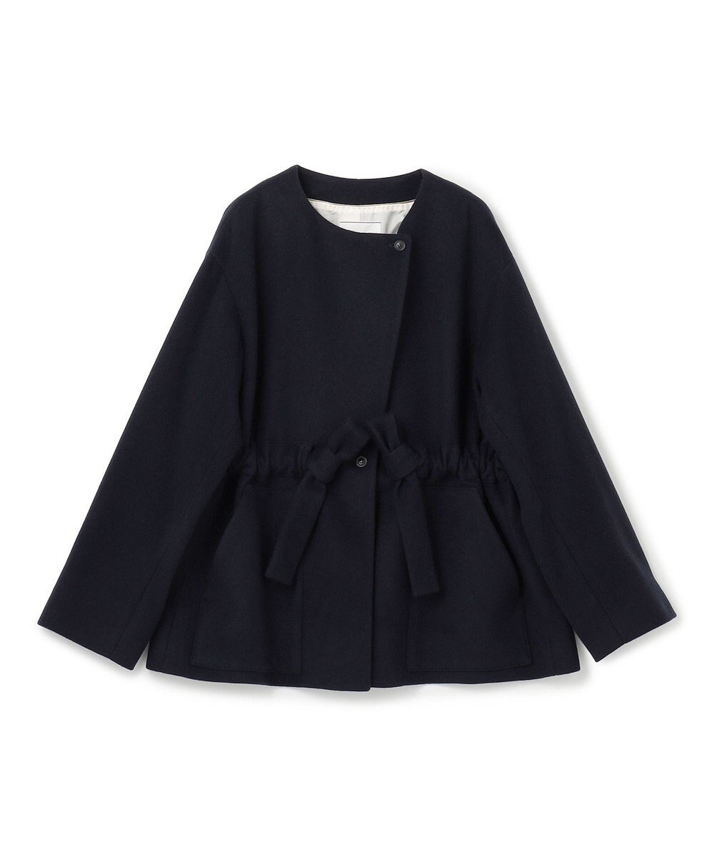 BEIGE， LABBOCK / ウール混2WAYショートコート 